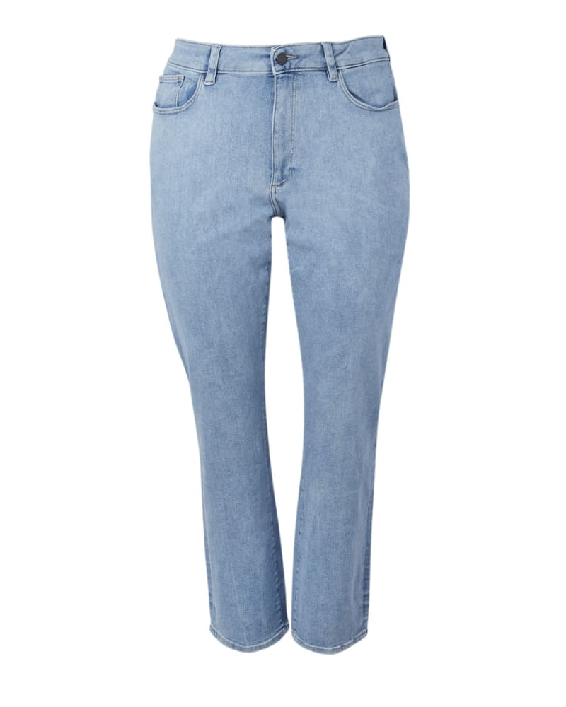 Front of a size 14 Patti Hi Rise Straight in Droplet by DL1961. | dia_product_style_image_id:254398
